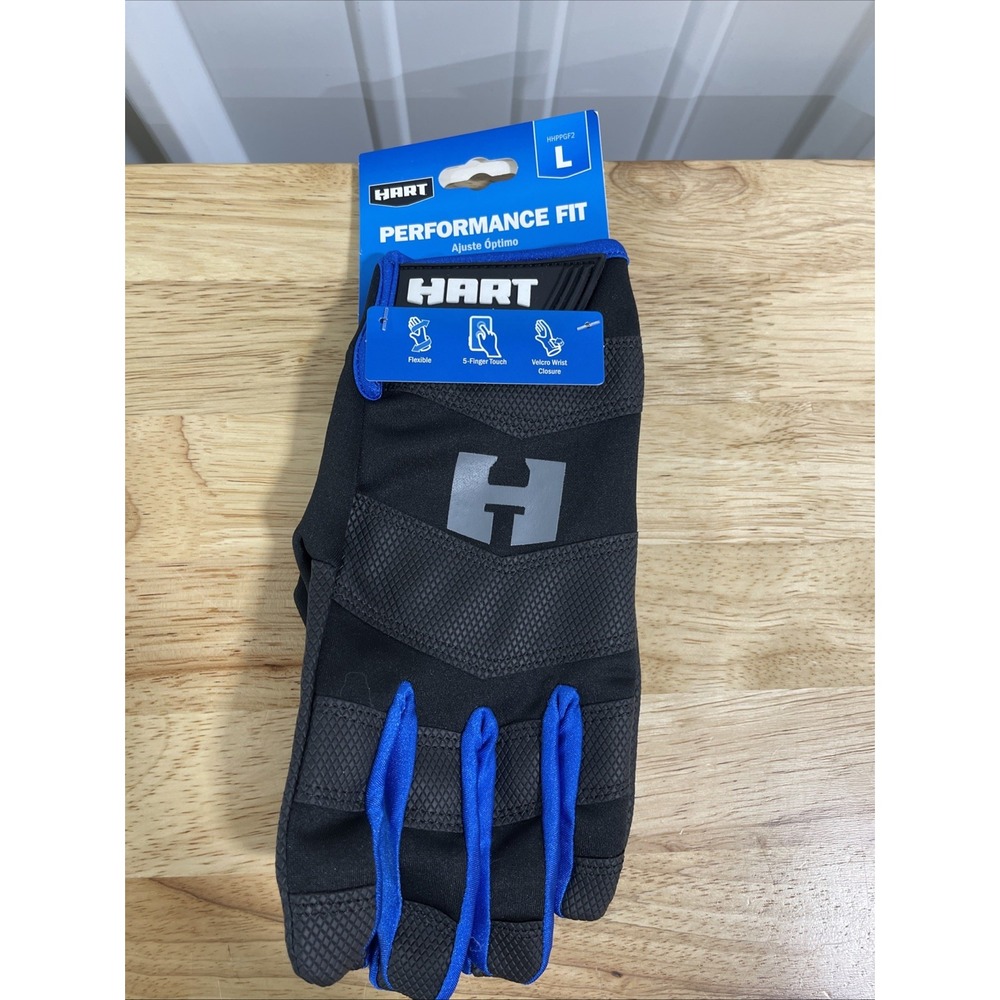 Hart Performance Fit Work Gloves Large Size touchscreen compatible Flexible